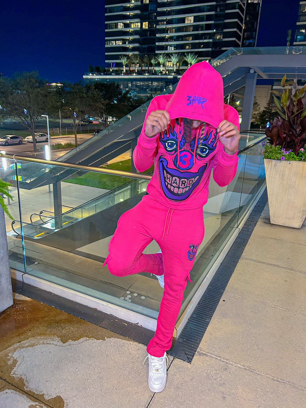 3hard tracksuits pink and purple