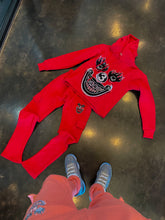 Load image into Gallery viewer, 3HARD “ CLOWN STACKED TRACKSUITS RED”
