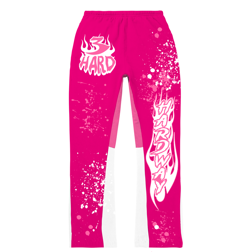 FLAME FLARE SWEATS PINK ON PINK